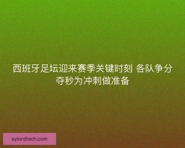 西班牙足坛迎来赛季关键时刻 各队争分夺秒为冲刺做准备